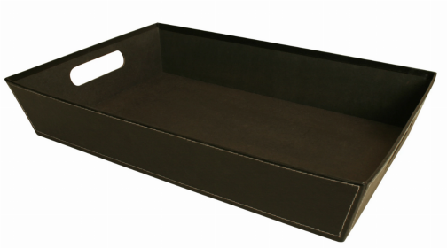 17" Paperboard Tray (Color: Black)