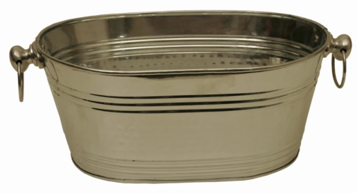 Polished Silver Beverage Bucket (Color: Silver/Gold, size: medium)