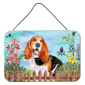 Basset Hound Accent Decor (Color: Basset Hound, size: 8 x 12)