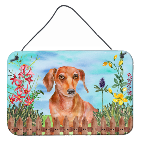 Dachshund - Red Accent Decor (Color: Dachshund - Red, size: 8 x 12)