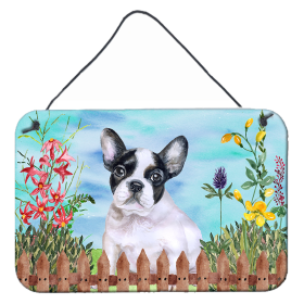 French Bulldog - Black and White Accent Decor (Color: French Bulldog - Black and White, size: 8 x 12)