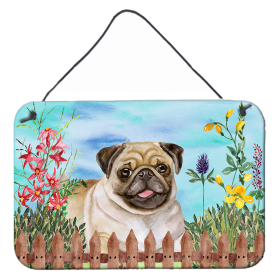 Pug Accent Decor (Color: Pug, size: 8 x 12)