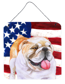 English Bulldog Wall or Door Hanging Prints (Color: English Bulldog, size: 6 x 6)