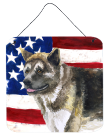 American Akita Wall or Door Hanging Prints (Color: American Akita, size: 6 x 6)