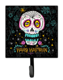 Halloween Leash or Key Holder (Color: Happy Halloween Day of the Dead, size: 4.25 x 7)