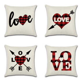 Valentines Day Throw Pillow Covers (Color: 4, size: 18"x18")