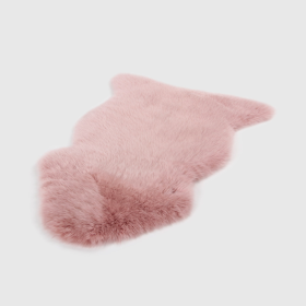 SHABBY CHIC SHEEPSKIN RUG (Color: ROSA, size: ROSA)