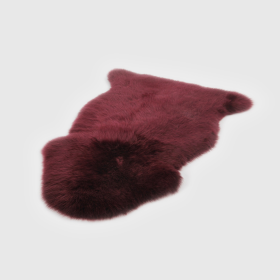 SHABBY CHIC SHEEPSKIN RUG (Color: BURGUNDY, size: BURGUNDY)