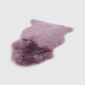 SHABBY CHIC SHEEPSKIN SINGLE PELT RUG (Color: PURPLE QUAIL, size: PURPLE QUAIL)