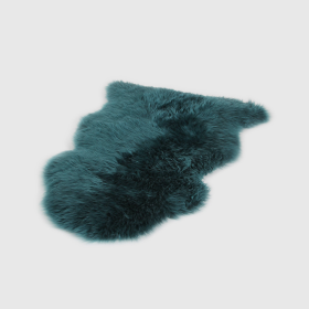 MODERN SHEEPSKIN SINGLE PELT RUG (Color: ATLANTIC DEEP, size: ATLANTIC DEEP)