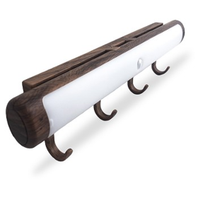 Genesis - Motion Sensing COB LED Illuminated Key Holder (Color: Woodgrain)