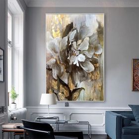 Handmade Flower Oil Painting On Canvas Wall Art Decoration Modern Abstract PictureLiving Room Hallway Bedroom Luxurious Decorative Painting (size: 50X70cm)