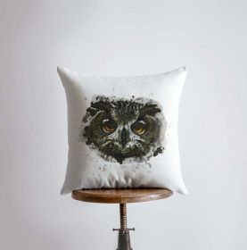 Dark Owl | Owl Gifts | Bird | Brid Prints | Bird Décor | Accent Pillow Covers | Throw Pillow Covers | Pillow | Room Décor | Bedroom Décor (Dimensions: 26x26)